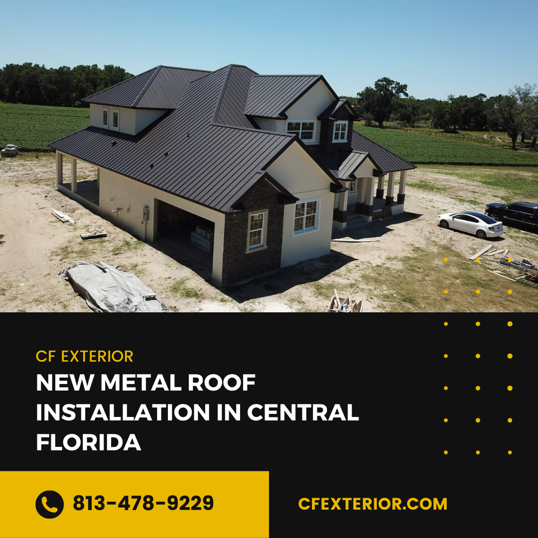 New Metal Roof Installation